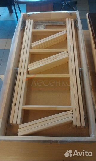 Деревянная чердачная лестница чл-07 600х1205