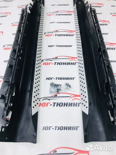 Навесные пороги Bmw X6 E71 2008-2014