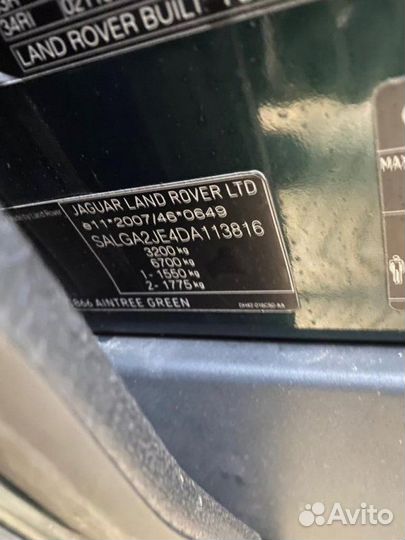Подушка безопасности водителя Land Rover Range