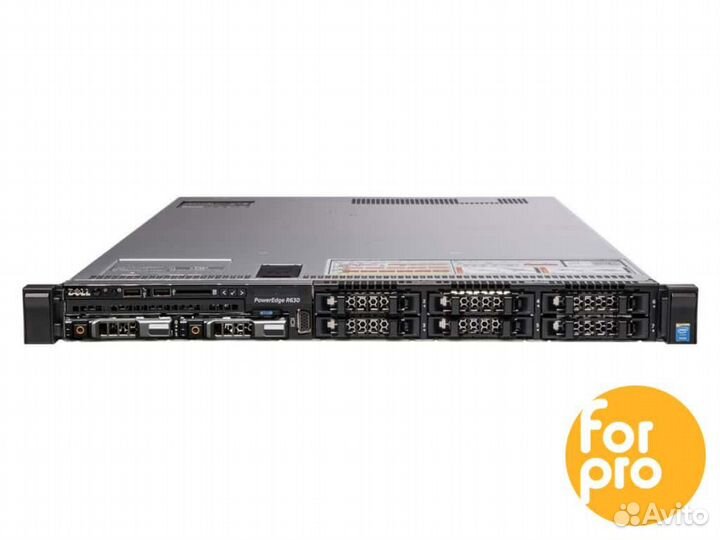 Сервер dell R630 8SFF 2xE5-2670v3 48GB, S130