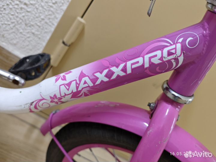Велосипед детский maxxpro 12. Для девочки 2-4 года