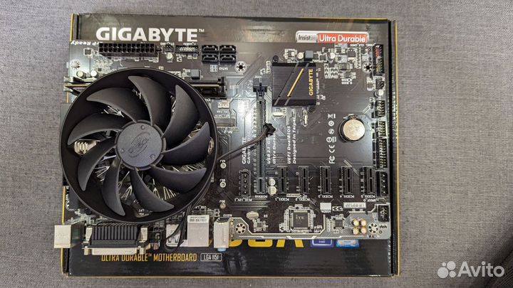 Gigabyte GA-H110-D3A, pentium g4400 +кулер+ 8 gb