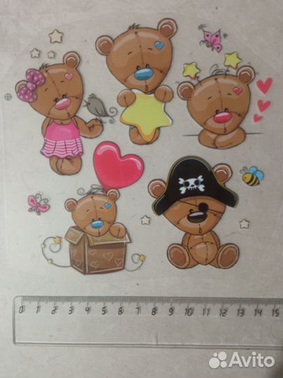 Термонаклейка (термоаппликация) мишки