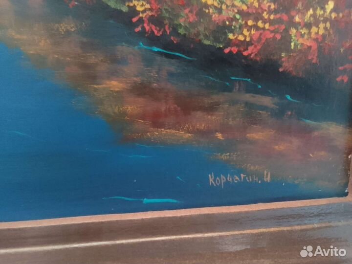 Картина маслом пейзаж *Золотая осень*