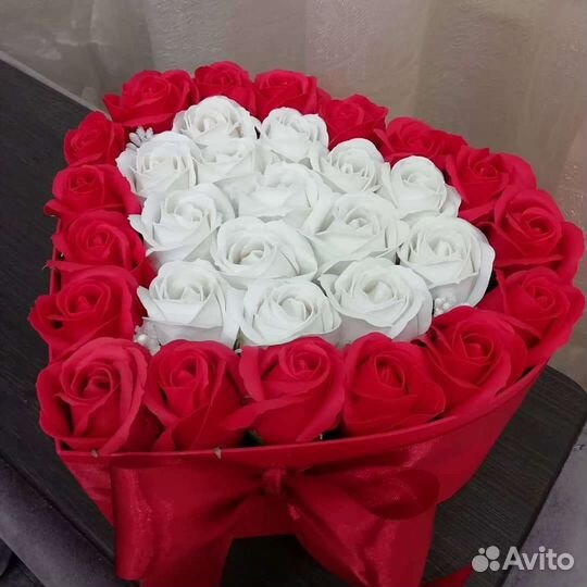 Букет из мыльных роз