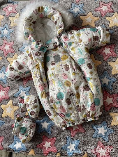 Комбинезон зимний детский, размер 68