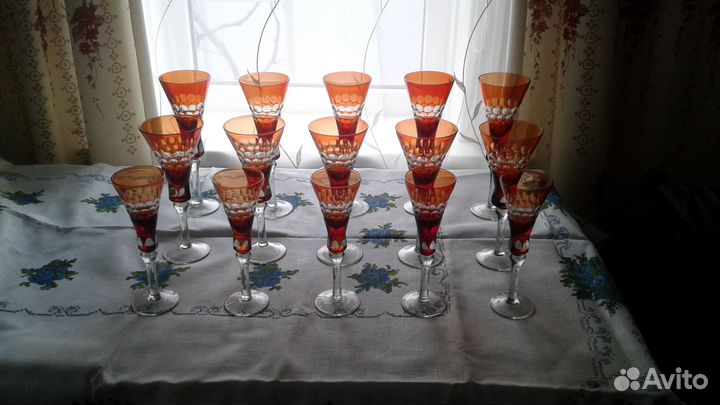 Фужеры бокалы Трембита Стрыйский стекольный завод