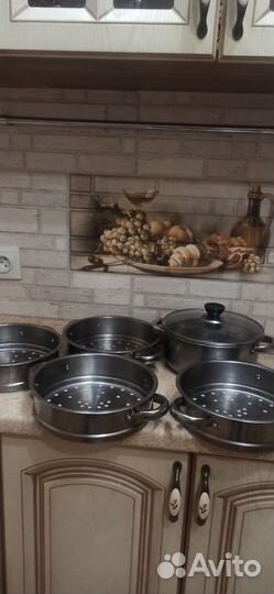 Мантоварка из нержавеющей стали размер 24см