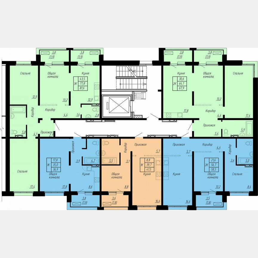 1-к. квартира, 36,9 м², 6/17 эт.