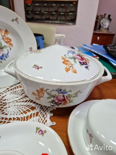 Фарфоровый столовый сервиз Чехословакия