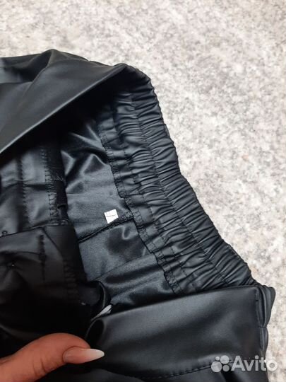 Кожаные брюки женские