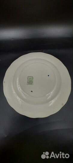 Антикварное блюдо grindley england кобальт