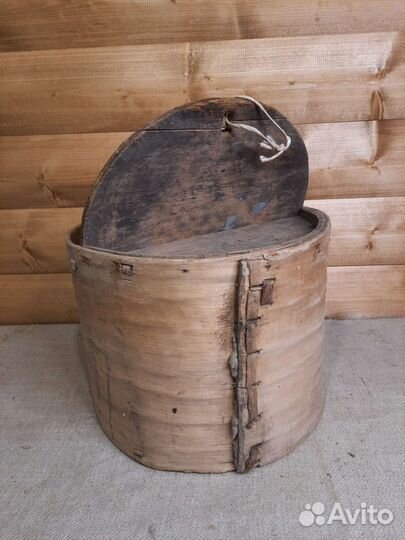 Короб Лубяной С Крышкой для Хранения Муки 19в 1