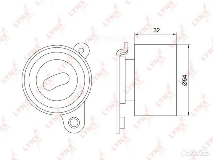 Lynxauto PB-1118 Ролик натяжной ремня грм