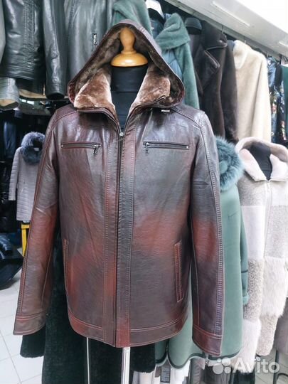 Кожаная куртка мужская