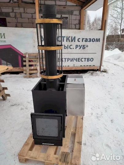 Банная печь Эконом 0.6+0.2 м толщина 9мм