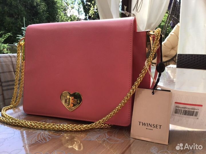 Клатч натуральная кожа новый” Twinset”