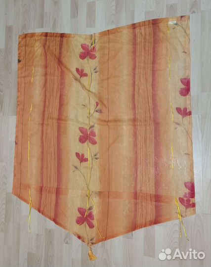 Тюль оранжевая