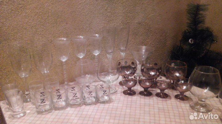 Рюмки фужеры бокалы