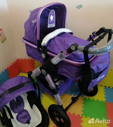 Коляска трансформер 3 в 1 Gold Baby