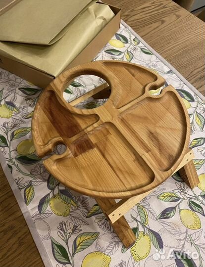 Винный столик менажница