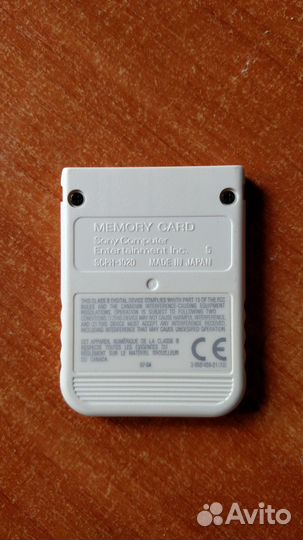Карта памяти для Playstation 1 (Белая) Оригинал