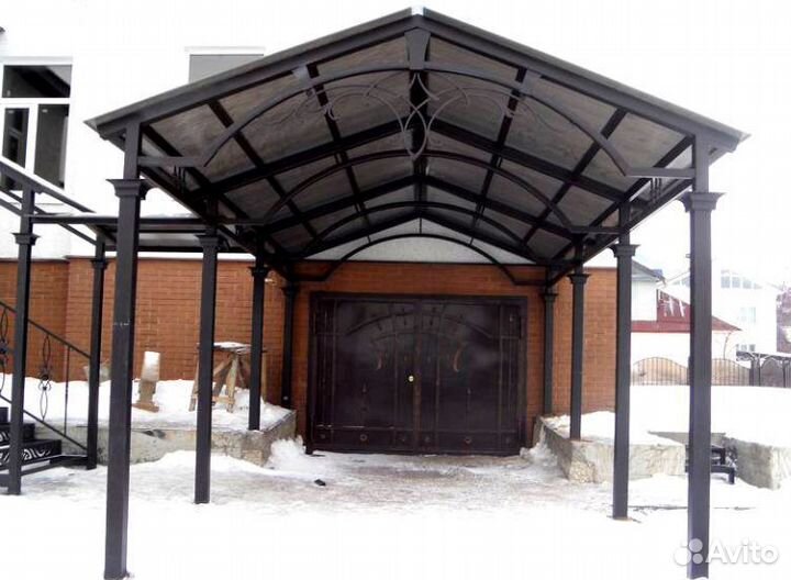 Навес Двухскатный