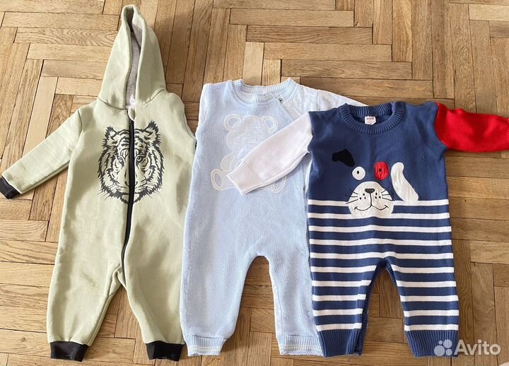 Комбинезоны боди слипы ползунки пакетом