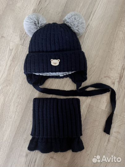 Комплект шапка и шарф
