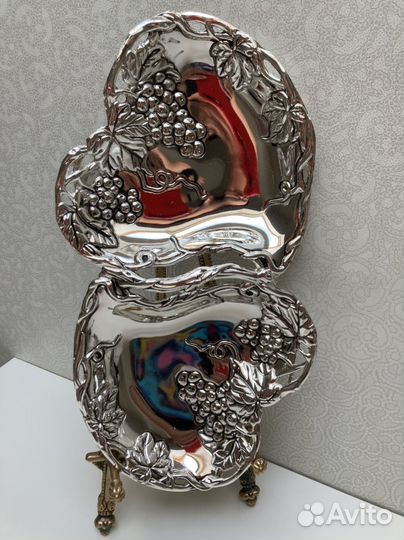 Мельхиор Паштетница Конфетница Лопатка мен