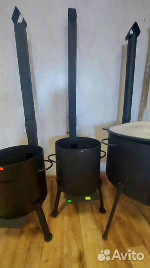 Печь под казан 8 - 10 литров с трубой и дверцей