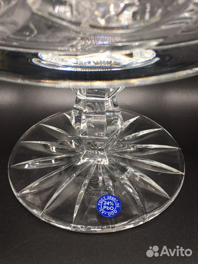 Ваза для фруктов хрусталь