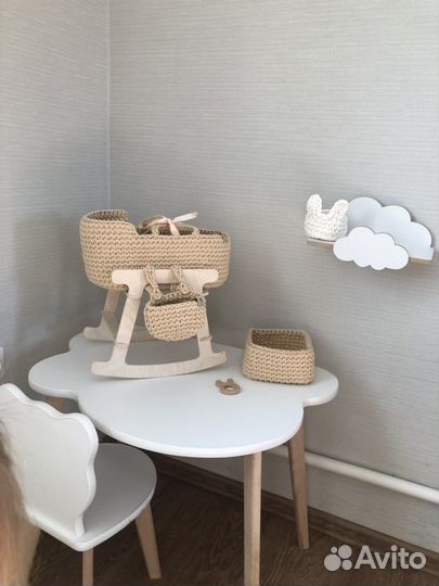 Люлька ручной работы для кукол и игрушек