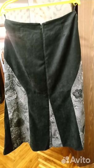 Юбка длинная, чёрная, модельная