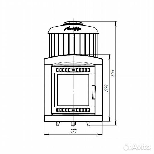 Печь Для Бани Атмосфера XL+ ламели «Окаменевшее де