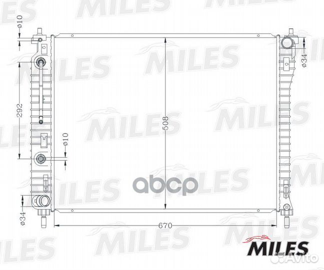 Радиатор opel antara / chevrolet captiva 2.4-3