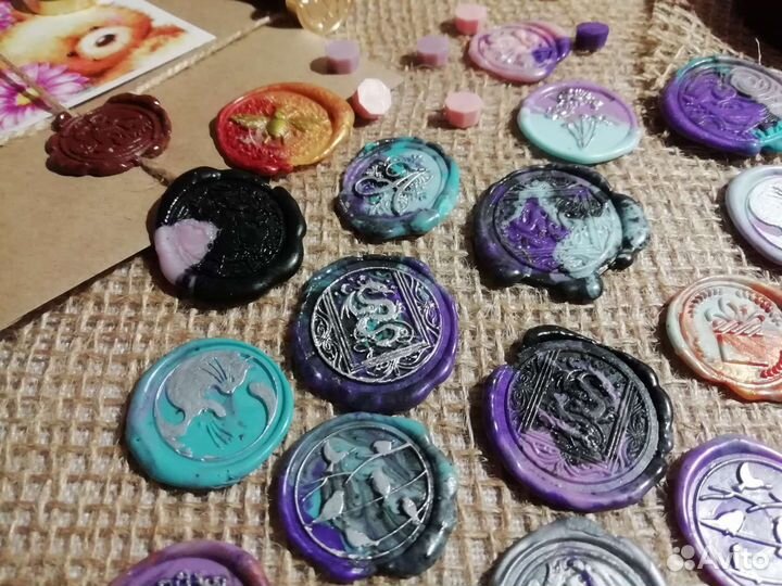 Сургучная печать (оттиск), упаковка, сувениры