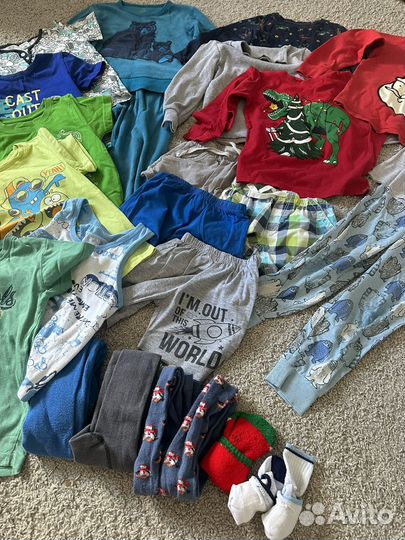 Детские вещи пакетом для мальчика 104 110