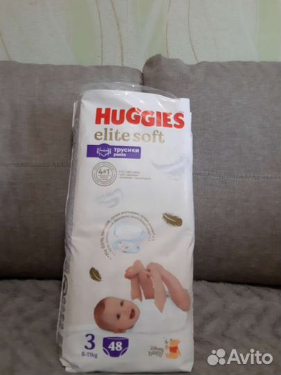 Подгузники трусики Huggies 3- elite soft