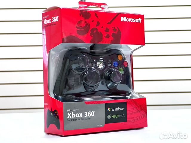 Геймпад Проводной Черный (Xbox 360) NEW