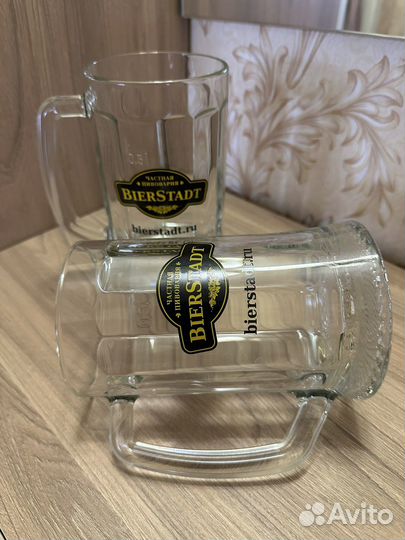 Пивная кружка 0,5 л - 2шт. из стекла