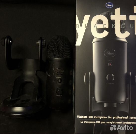 Микрофон студийный Blue Yeti Blackout usb