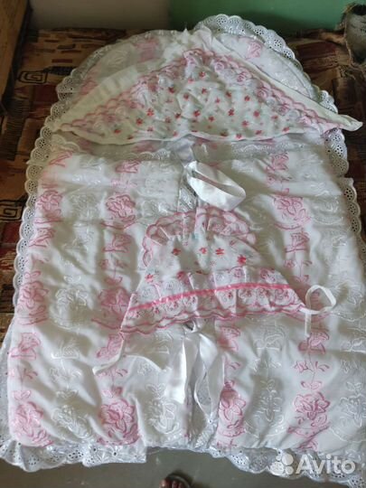 Конверт на выписку летний для девочки