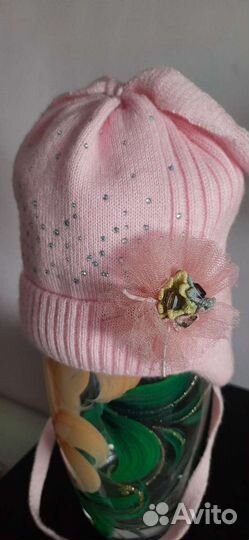 Шапки для девочки 44-46-48