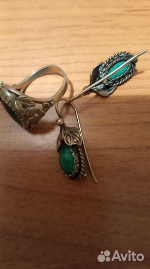 Серьги и кольцо СССР