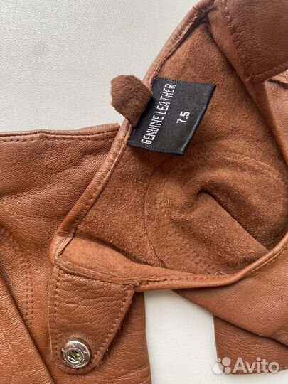 Перчатки кожа коричневые