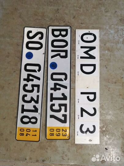 Продаю номерной знак