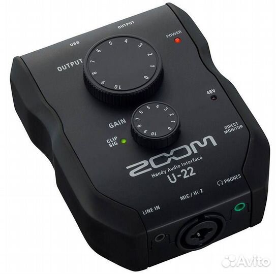 Ручной аудиоинтерфейс Zoom U-22
