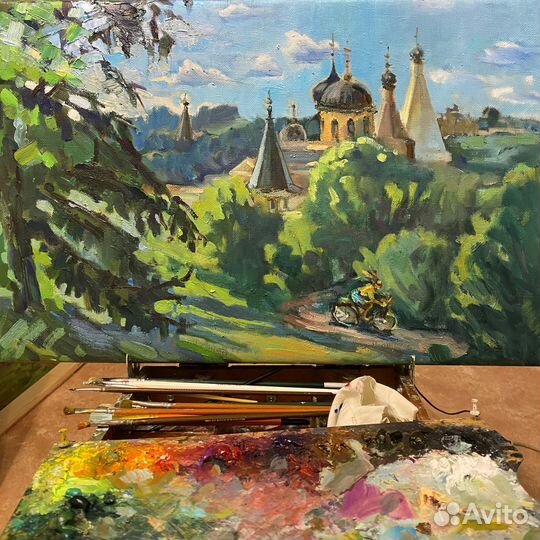 Картина маслом Пейзаж Солнечный день