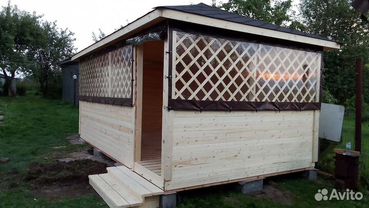 Навесы, беседки, бани, хоз. блоки и т.п